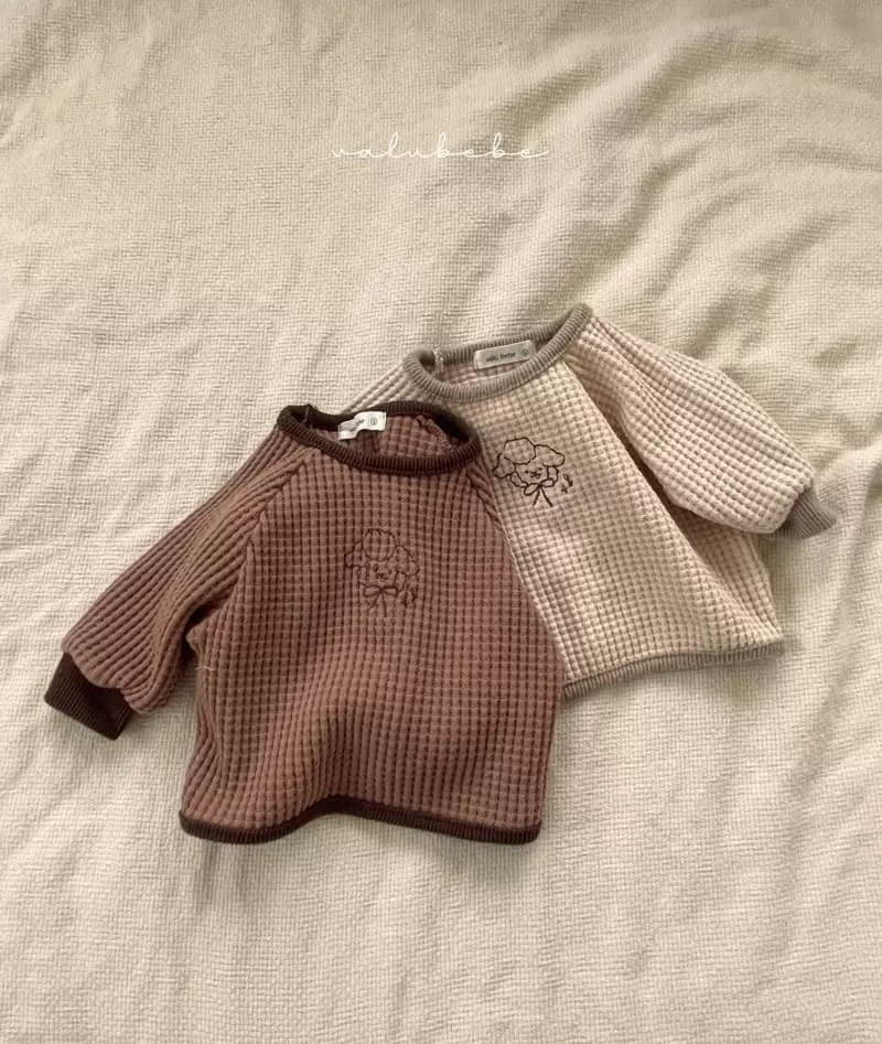 Valu Bebe - Korean Baby Fashion - #onlinebabyboutique - Waffle Embrodiery Tee - 2