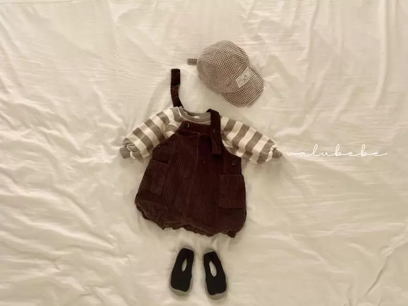 Valu Bebe - Korean Baby Fashion - #onlinebabyboutique - Cooing Dungarees Bodysuit - 11