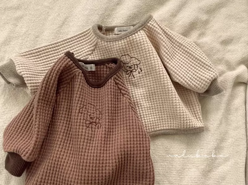 Valu Bebe - Korean Baby Fashion - #onlinebabyshop - Waffle Embrodiery Tee - 3