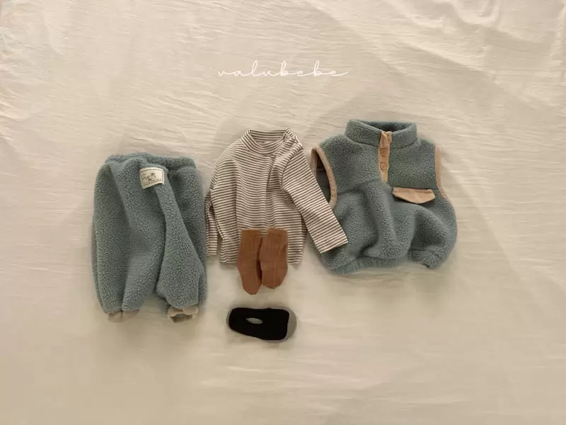 Valu Bebe - Korean Baby Fashion - #onlinebabyshop - Dumble Half Button Vest - 8