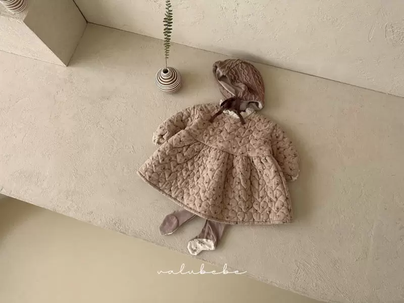 Valu Bebe - Korean Baby Fashion - #onlinebabyshop - Flower Quilting Lace One-piece - 3
