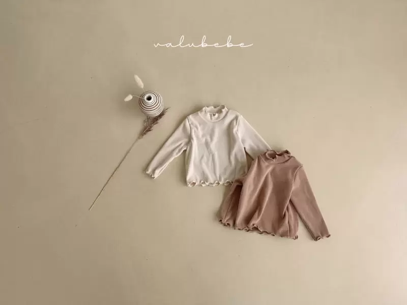 Valu Bebe - Korean Baby Fashion - #onlinebabyshop - Terry Half Neck Tee