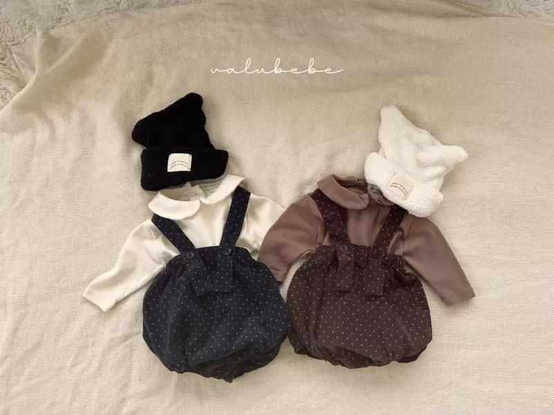 Valu Bebe - Korean Baby Fashion - #smilingbaby - Dot Dungarees Bloomer