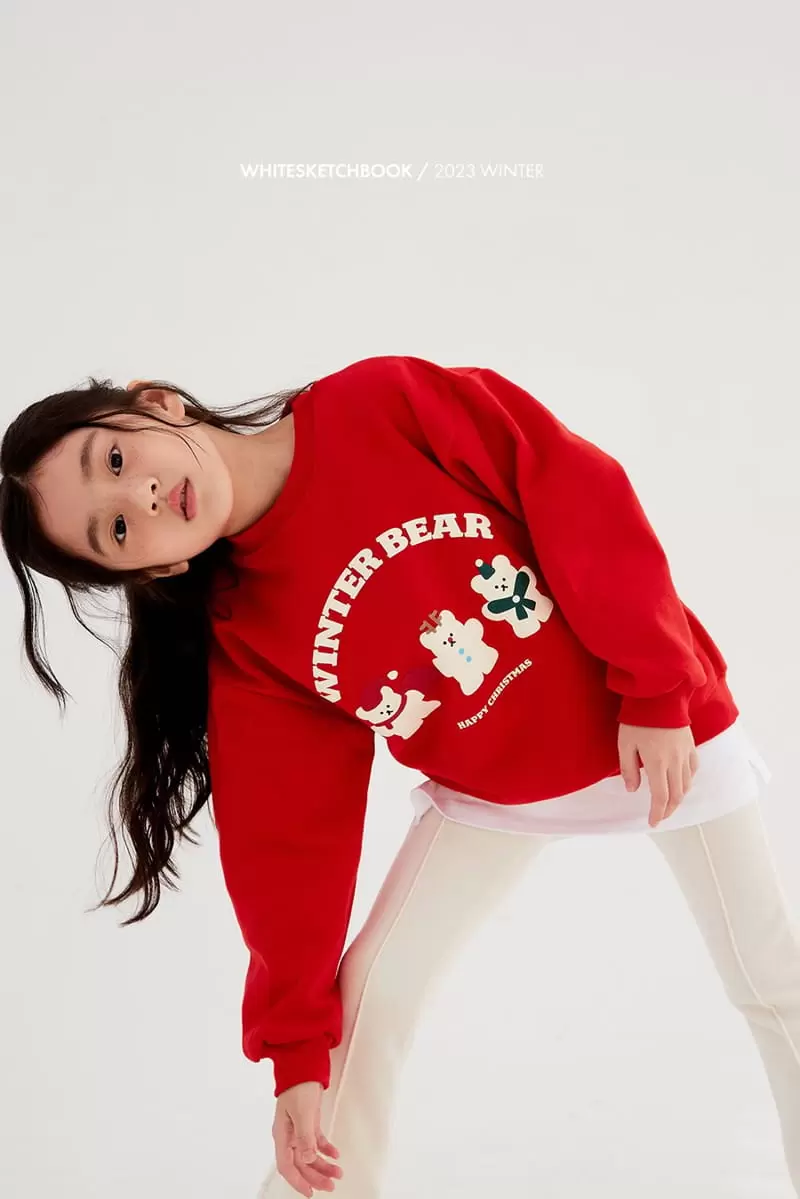 Whitesketchbook - Korean Children Fashion - #childrensboutique - Winter Bear Fleece Sweatshirt - 3