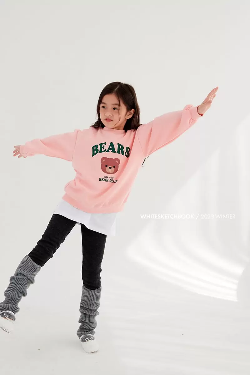 Whitesketchbook - Korean Children Fashion - #kidsshorts - Bear Club Fleece Sweatshirt - 6