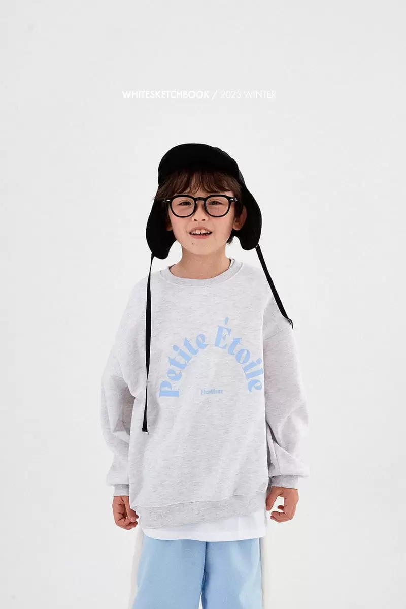 Whitesketchbook - Korean Children Fashion - #kidsshorts - Petit Fleece Top Bottom Set - 3