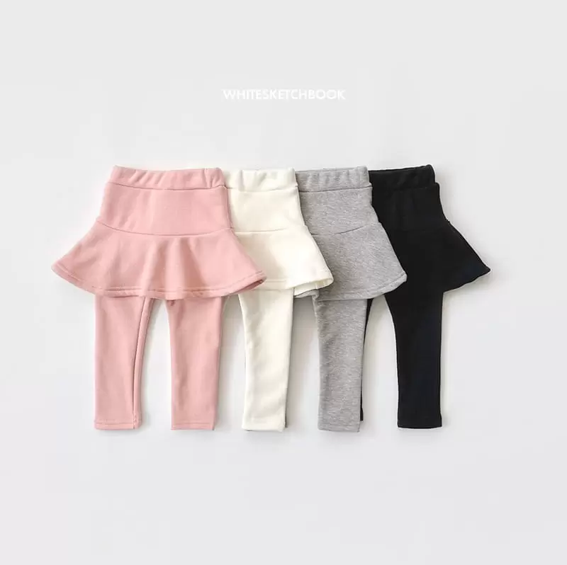 Whitesketchbook - Korean Children Fashion - #kidzfashiontrend - Mink Skirt Leggings - 12