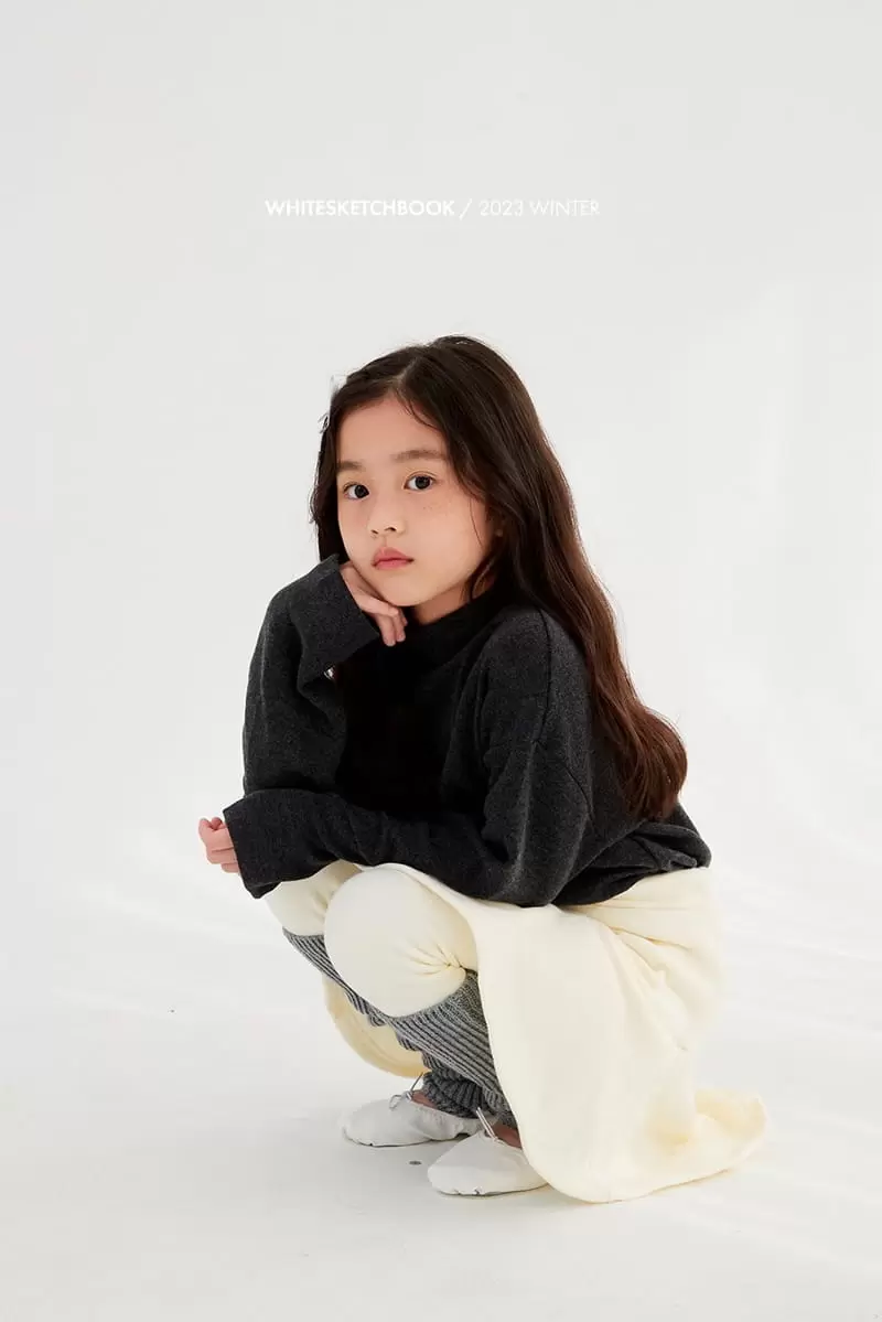 Whitesketchbook - Korean Children Fashion - #magicofchildhood - Half Neck Turtleneck Tee - 5