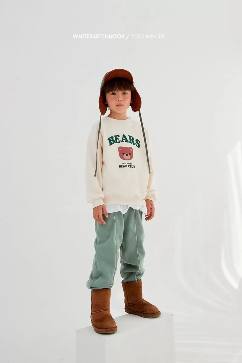 Whitesketchbook - Korean Children Fashion - #minifashionista - Fleece St Pants - 3