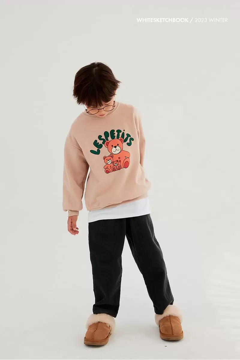 Whitesketchbook - Korean Children Fashion - #minifashionista - Bear Doll Fleece Sweatshirt - 9