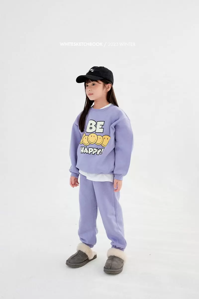 Whitesketchbook - Korean Children Fashion - #minifashionista - BE Happy Fleece Top Bottom Set - 8