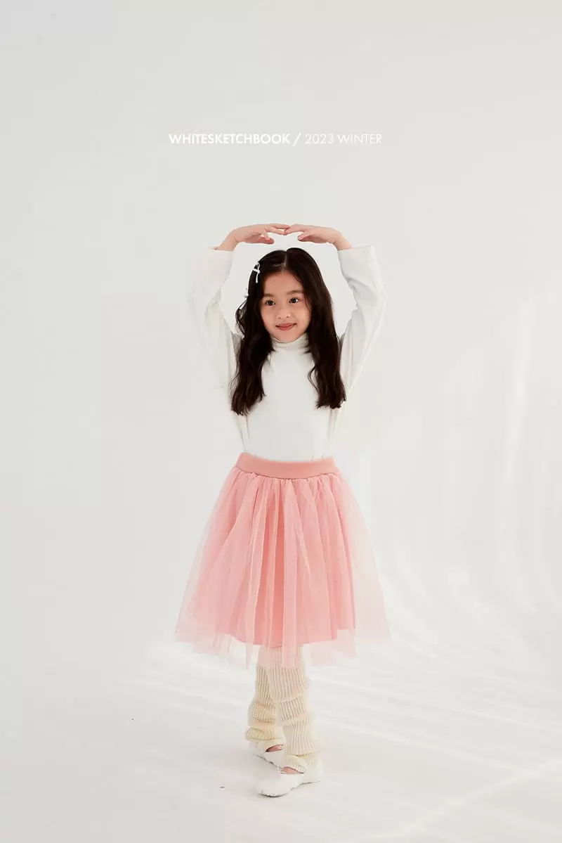 Whitesketchbook - Korean Children Fashion - #prettylittlegirls - Cotton Candy Turtleneck Tee - 8