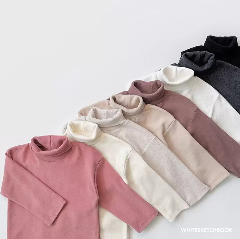 Whitesketchbook - Korean Children Fashion - #stylishchildhood - Cotton Candy Turtleneck Tee - 11