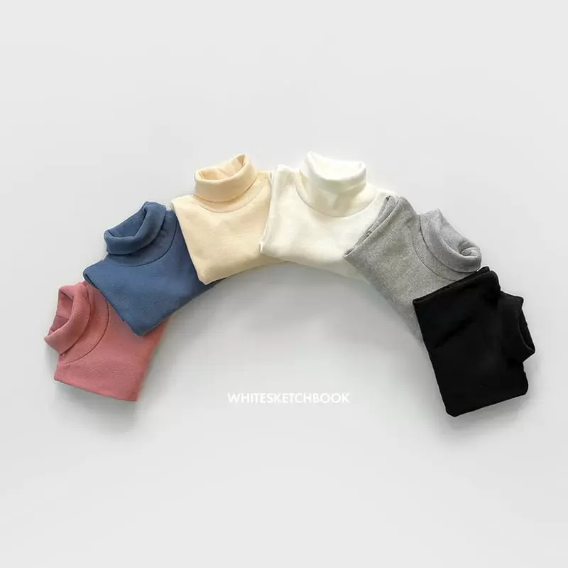 Whitesketchbook - Korean Children Fashion - #todddlerfashion - Gamsung Turtleneck Tee - 10