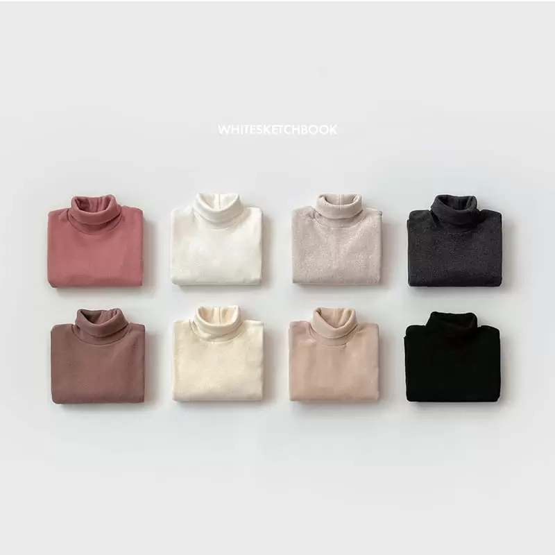 Whitesketchbook - Korean Children Fashion - #toddlerclothing - Cotton Candy Turtleneck Tee - 10