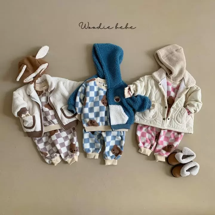 Woodie - Korean Baby Fashion - #babyoninstagram - Bans Top Bottom Set