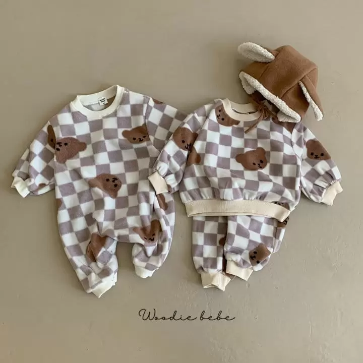 Woodie - Korean Baby Fashion - #babyootd - Bans Top Bottom Set - 2
