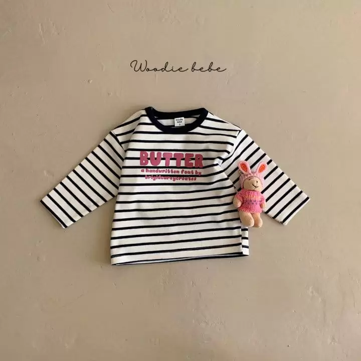 Woodie - Korean Baby Fashion - #babyoutfit - Butter Tee - 6