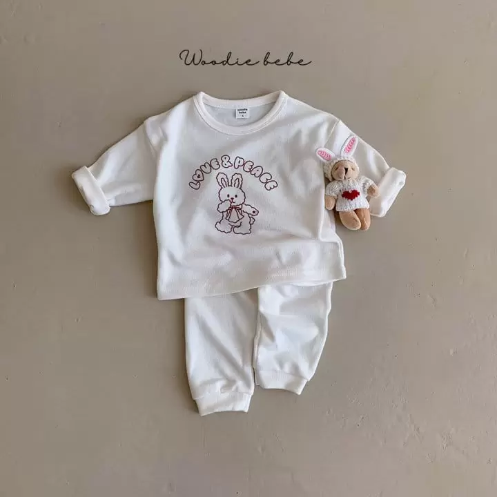 Woodie - Korean Baby Fashion - #babyoutfit - Daily Top Bottom Set - 12