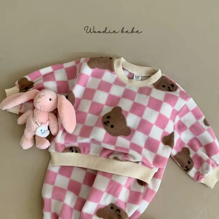 Woodie - Korean Baby Fashion - #onlinebabyboutique - Bans Top Bottom Set - 6