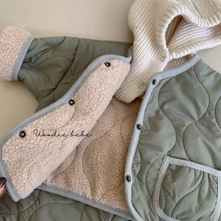 Woodie - Korean Baby Fashion - #onlinebabyboutique - Mon Blan Jacket - 4