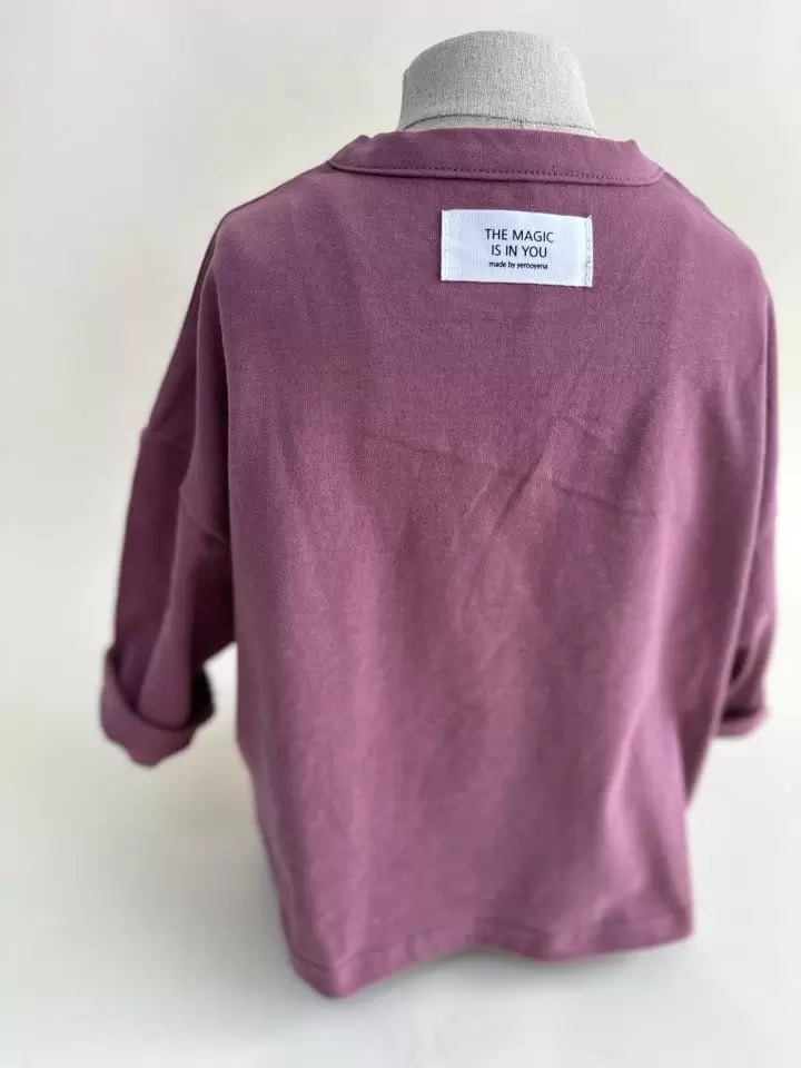 Yerooyena - Korean Children Fashion - #childrensboutique - Peach Fleece Loose Tee - 4