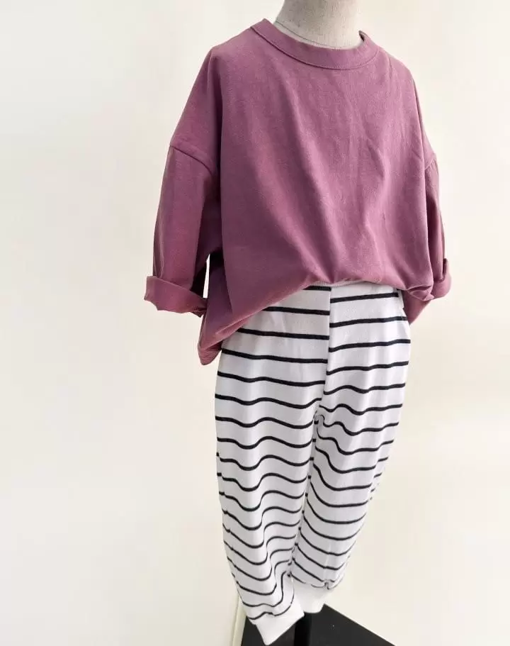 Yerooyena - Korean Children Fashion - #discoveringself - Peach Fleece Loose Tee - 5