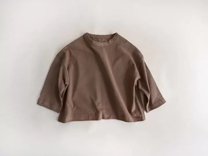 Yerooyena - Korean Children Fashion - #fashionkids - Peach Fleece Loose Tee - 7