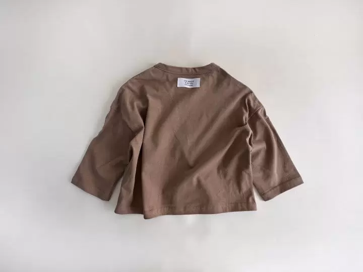 Yerooyena - Korean Children Fashion - #kidsshorts - Peach Fleece Loose Tee - 8