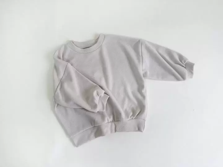 Yerooyena - Korean Children Fashion - #kidsshorts - Fleece Overfit Soft Sweatshirt - 12