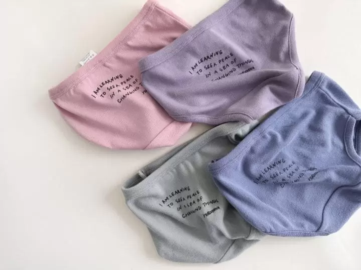 Yerooyena - Korean Children Fashion - #kidsshorts - Lettering Frise Underwear - 8