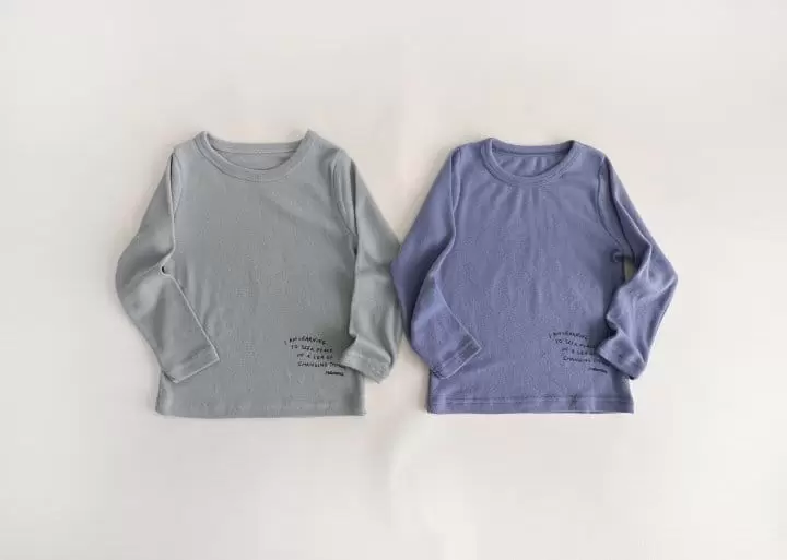 Yerooyena - Korean Children Fashion - #kidsstore - Lettering Frise Tee - 7