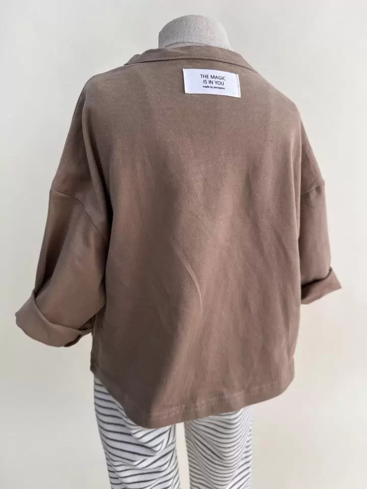 Yerooyena - Korean Children Fashion - #kidzfashiontrend - Peach Fleece Loose Tee - 10
