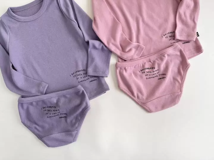 Yerooyena - Korean Children Fashion - #magicofchildhood - Lettering Frise Underwear - 12