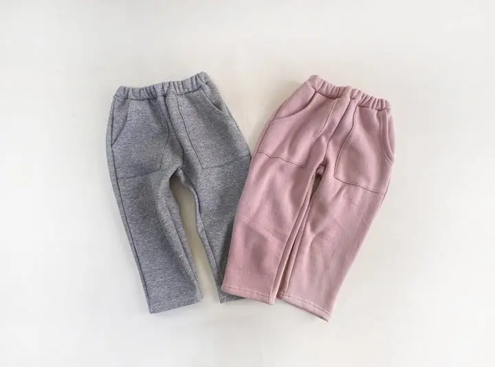 Yerooyena - Korean Children Fashion - #magicofchildhood - Pocket Fleece Loose Pants - 2
