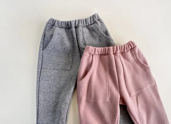Yerooyena - Korean Children Fashion - #minifashionista - Pocket Fleece Loose Pants - 4