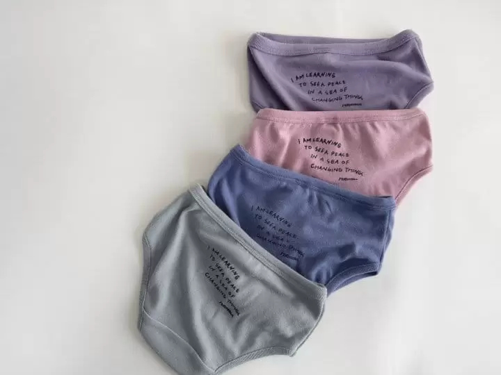 Yerooyena - Korean Children Fashion - #stylishchildhood - Lettering Frise Underwear