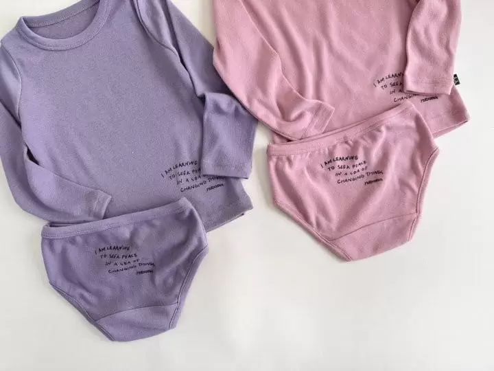 Yerooyena - Korean Children Fashion - #stylishchildhood - Lettering Frise Underwear - 2