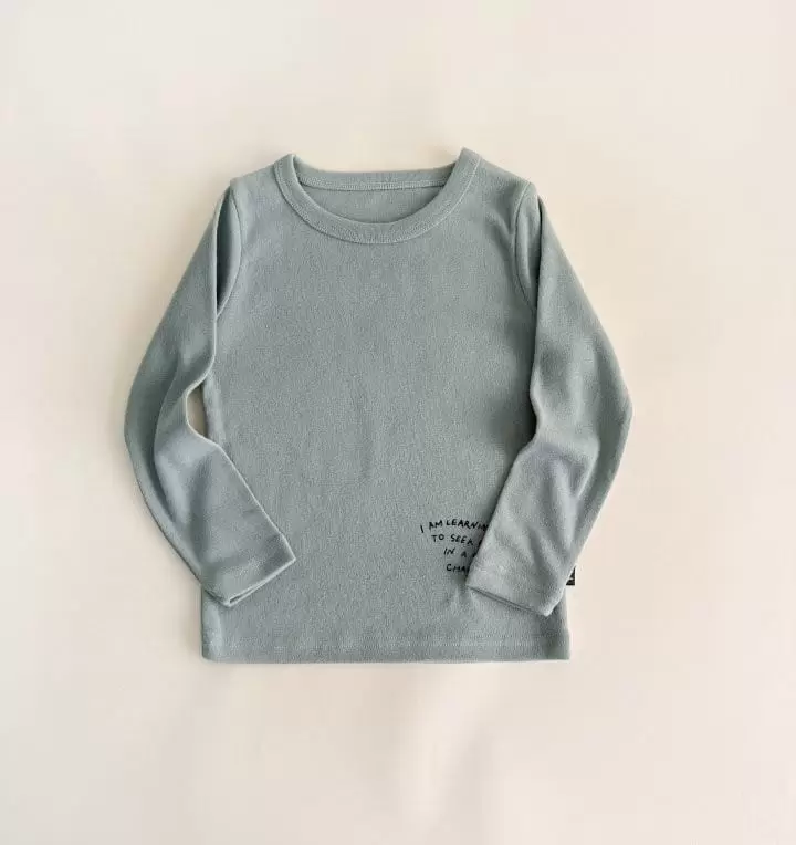Yerooyena - Korean Children Fashion - #todddlerfashion - Lettering Frise Tee
