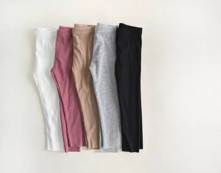 Yerooyena - Korean Children Fashion - #toddlerclothing - Fleece Rib Leggings - 2