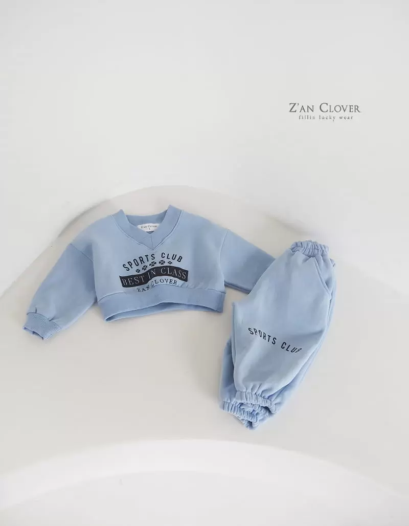 Zan Clover - Korean Children Fashion - #kidzfashiontrend - Sport Club Top Bottom Set - 4