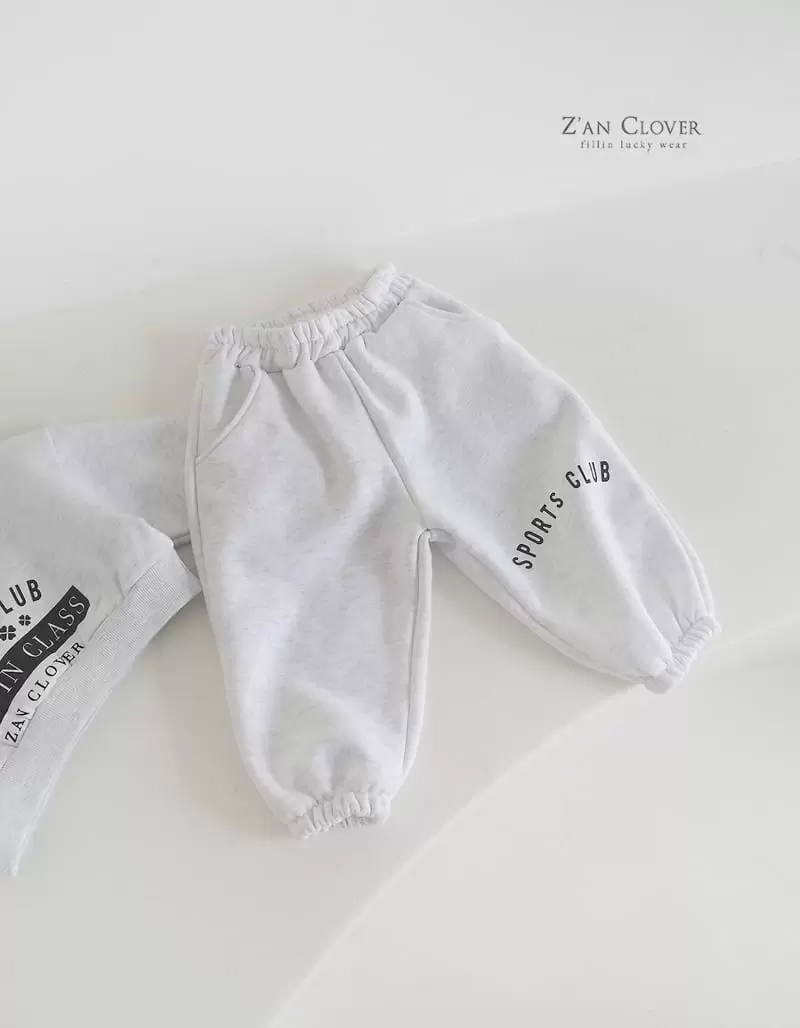 Zan Clover - Korean Children Fashion - #childofig - Sport Club Top Bottom Set - 12