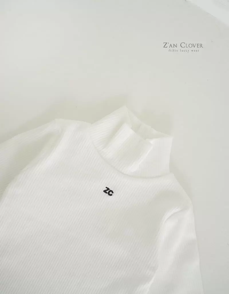 Zan Clover - Korean Children Fashion - #childofig - ZC Rib Turtleneck Tee - 3