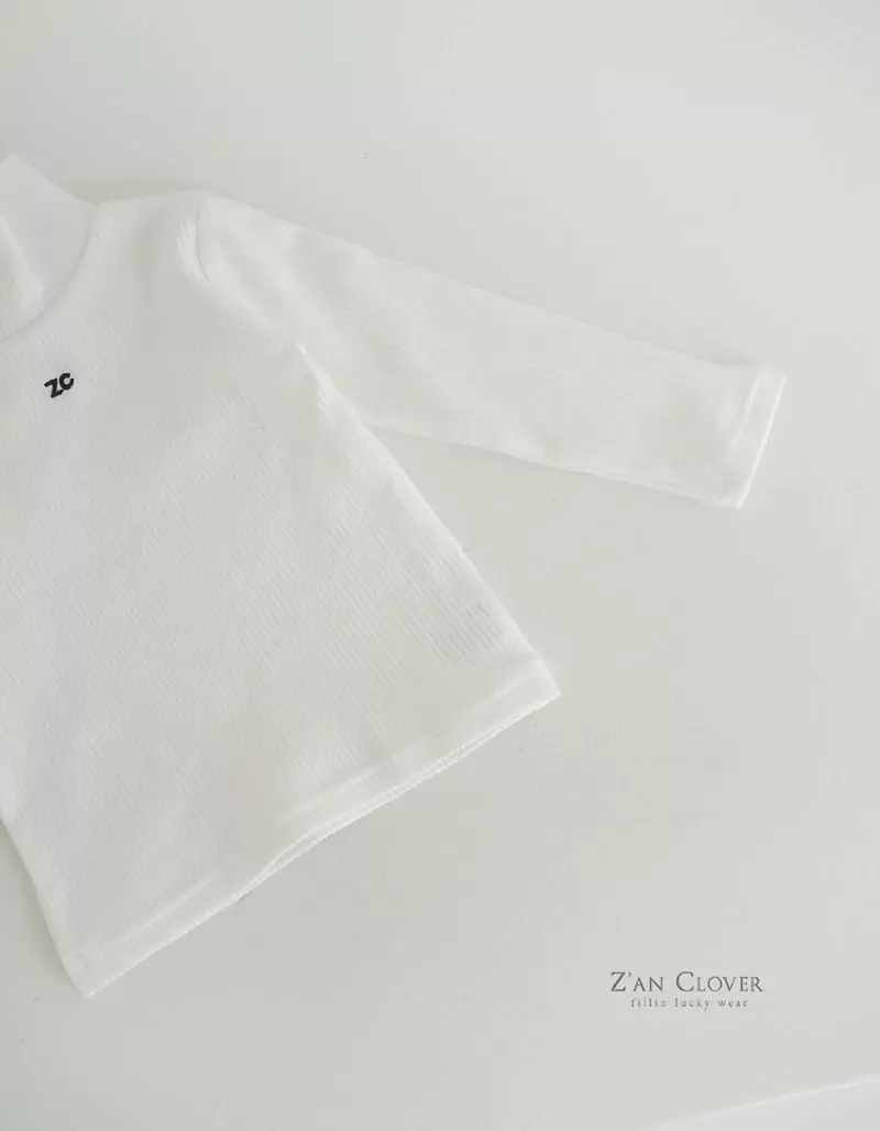 Zan Clover - Korean Children Fashion - #childofig - ZC Rib Turtleneck Tee - 4