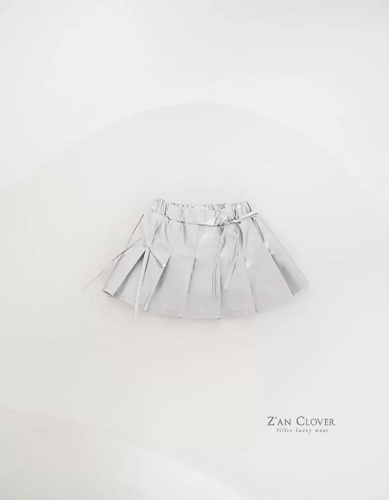 Zan Clover - Korean Children Fashion - #childrensboutique - Cyber Pleats Skirt - 4