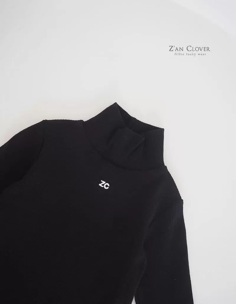 Zan Clover - Korean Children Fashion - #designkidswear - ZC Rib Turtleneck Tee - 6