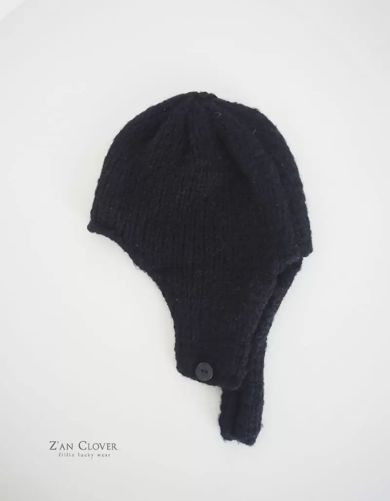 Zan Clover - Korean Children Fashion - #designkidswear - Button Ears Beanie - 4