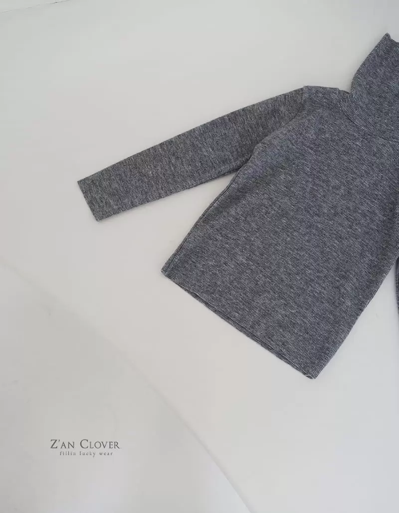 Zan Clover - Korean Children Fashion - #discoveringself - Basic Rib Turtleneck Tee - 9