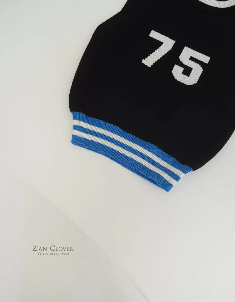 Zan Clover - Korean Children Fashion - #kidsshorts - 75 Knit Vest - 5