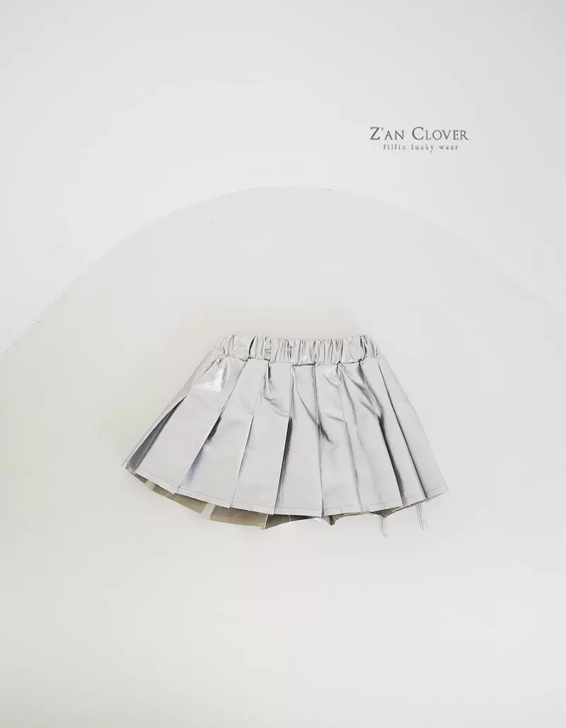 Zan Clover - Korean Children Fashion - #kidsstore - Cyber Pleats Skirt - 8